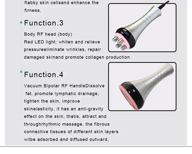 Cavitation 4-in-1 Ultrasonic RF Slimming Device