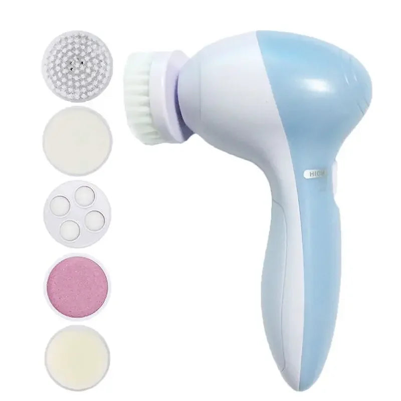 Electric 5-in-1 Facial Cleansing Brush