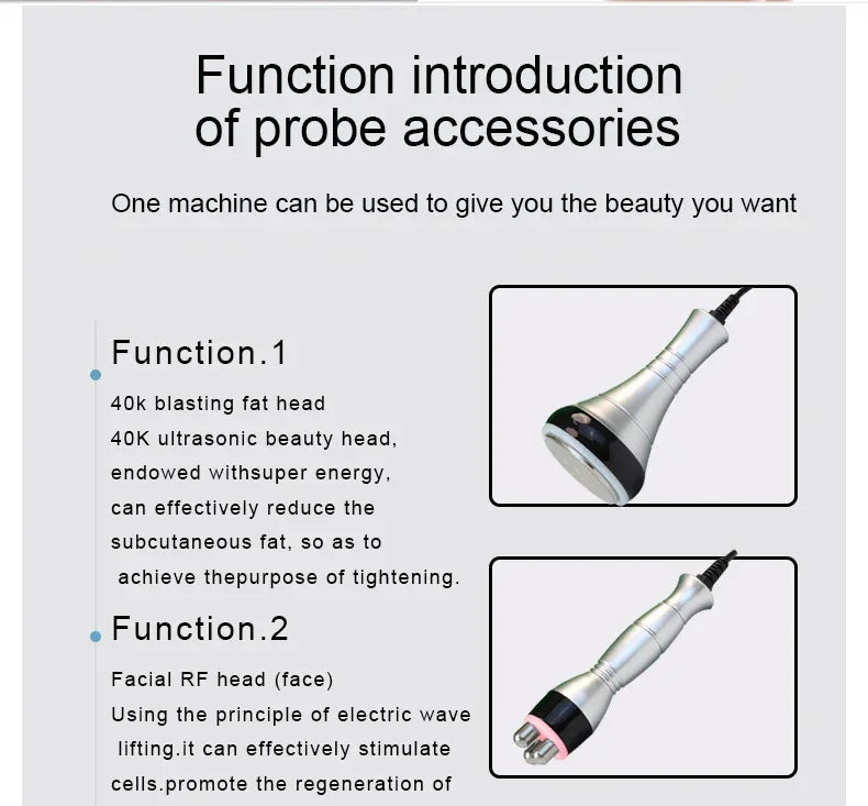 Cavitation 4-in-1 Ultrasonic RF Slimming Device